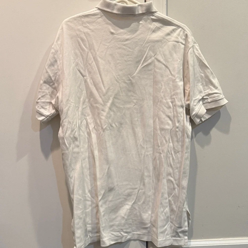 Ralph Lauren Classic White Polo Shirt. Size large